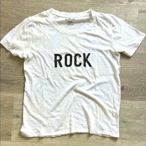 Chaser White and Black Short Sleeve Tee